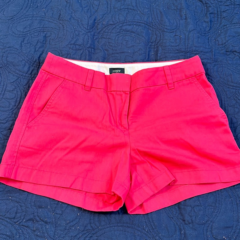 J Crew Factory 3.5” Inseam Magenta Shorts
